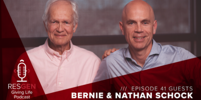 thumbnail image for blog post: RESGEN Giving Life Podcast: Ep.41 Bernie & Nathan Schock