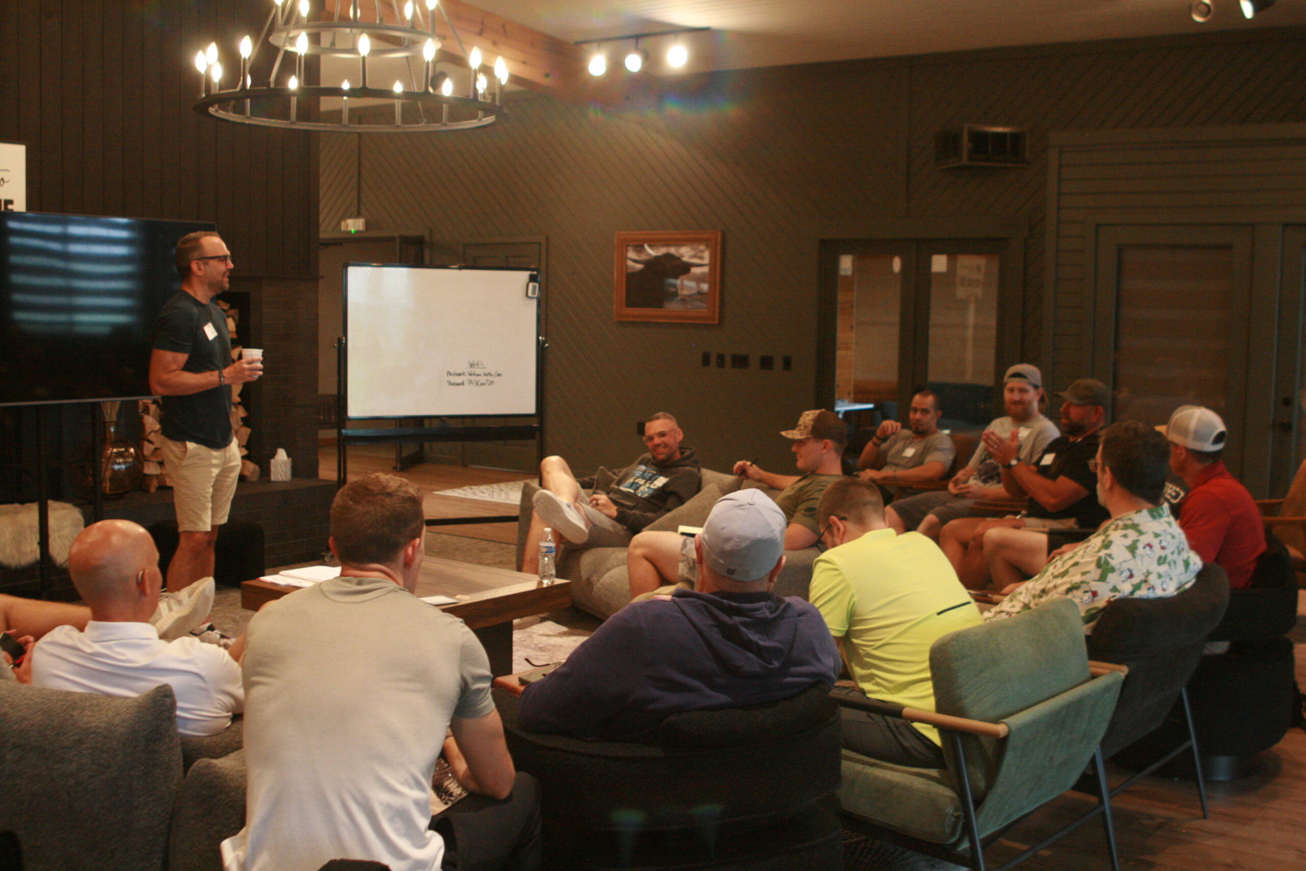 Man walking and holding Bible