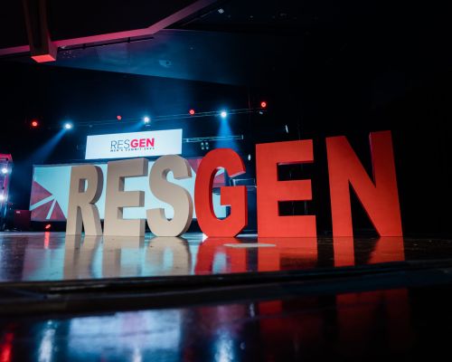 Tom speaking to audience